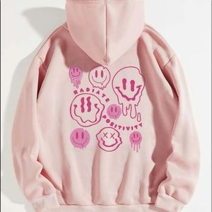 Womens small hoodie, light pink